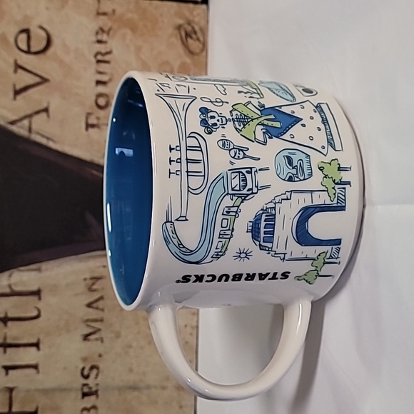 Ciudad de México Souvenir Mug - Blue and White - Picture 1 of 5